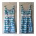 Lilly Pulitzer Dresses | Lilly Pulitzer Tossing The Line Shorely Blue Floral Striped Serena Dress | Color: Blue/White | Size: 00