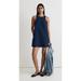 Madewell Dresses | Madewell Womens $98 Cutaway Tank Mini Dress Indigo Size M Nl448 | Color: Blue | Size: M