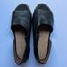 Anthropologie Shoes | Anthropologie Leather Souvenir Black Peep Toe Flats Size 6.5 | Color: Black | Size: 6.5