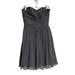 J. Crew Dresses | J Crew Strapless Dark Gray Formal Mini Dress 00 | Color: Gray | Size: 00
