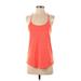 Under Armour Active Tank Top: Orange Activewear - Women's Size X-Small