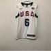 Nike Shirts | Authentic Nike Lebron Jamesolympic Usa Jersey From 2008 Xs Used Great Condition. | Color: Blue/Red | Size: Xs