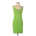 Old Navy Casual Dress - Mini Scoop Neck Sleeveless: Green Print Dresses - New - Women's Size Large