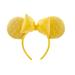 Disney Accessories | Disney Parks Quilted Yellow Mickey Minnie Mouse Ear Hat Headband | Color: Yellow | Size: Regular