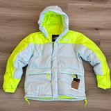 The North Face Jackets & Coats | Men's The North Face Hmlyn Down Parka Size Medium Light Blue/Fluorescent Yellow | Color: Blue/Yellow | Size: M