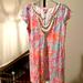 Lilly Pulitzer Dresses | Lilly Pulitzer Size Small Cotton Shift Dress Euc | Color: Blue/Pink | Size: S