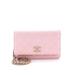 Chanel Leather Crossbody Bag: Pink Bags