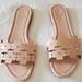 Kate Spade Shoes | Kate Spade Daisy Field Leather Slide Sandals, Rose Smoke, Sz 9, Like New | Color: Pink | Size: 9