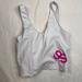 Lululemon Athletica Tops | Lululemon White Tank Top Crop Sport Bra Stretch Size S(Check Measurements) | Color: White | Size: S