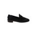 Lucky Brand Flats: Slip-on Chunky Heel Casual Black Print Shoes - Women's Size 8 - Almond Toe