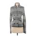 Ann Taylor LOFT Jacket: Short Gray Print Jackets & Outerwear - Women's Size Small