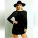 Free People Dresses | Free People Unchain My Heart Little Blk Mini Dress Beaded Sequins Long Sleeve 4 | Color: Black | Size: 4