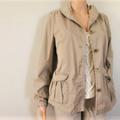 J. Crew Jackets & Coats | J.Crew Lightweight Cotton Jacket Coat Sz 10 Women's Beige Tan Unlined Long Sle | Color: Cream/Tan | Size: 10