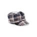 David & Young Hat: Gray Plaid Accessories