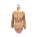 Free People Dresses | Free People The Only One Mini Dress Size Xs Extra Small Brown Long Sleeve | Color: Brown/Tan | Size: Xs