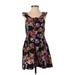 Zoe & Rose band of gypsies Casual Dress - Party: Black Print Dresses - Women's Size X-Large