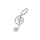 Women's Metal Rhinestone Music Note Brooches For Women Large Pin Brooch Coat Accessories Good Gift