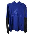 Adidas Sweaters | Adidas Mens Blue And Black Hoodie Size Xl X-Large | Color: Blue | Size: Xl