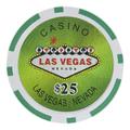 Brybelly Las Vegas Casino Poker Chip Heavyweight 14-Gram Clay Composite â€“ Pack of 50 ($25 Green)