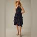 Anthropologie Dresses | Anthropologie - One-Shoulder Tiered Midi Dress, Size 2 | Color: Black | Size: 2
