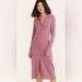 J. Crew Dresses | J.Crew Ribbed Button-Front Dress | Color: Pink | Size: S