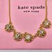 Kate Spade Jewelry | Kate Spade Necklace Putting On The Row | Gold Pink Crystals | Color: Gold/Pink | Size: Os