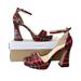 Jessica Simpson Shoes | Jessica Simpson Red Combo Academy Plaid Heels Size 6 M With Original Box | Color: Red/Tan | Size: 6