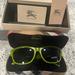 Burberry Accessories | Burberry Green 56 17 140 Sunglasses New With Tags Box Case | Color: Green | Size: Os