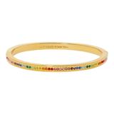 Kate Spade Jewelry | Kate Spade Ring It Up Multicolor Pave Bangle Gold Bracelet | Color: Gold/Purple | Size: Os