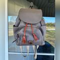 Dooney & Bourke Bags | Dooney & Burke Leather Backpack With Dust Bag | Color: Gray | Size: Os