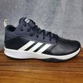 Adidas Shoes | Adidas Basketball Shoes Men's 12 Black Leather Ilation 2 Athletic Sneakers | Color: Black/White | Size: 12