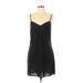 Ann Taylor Cocktail Dress - Mini V-Neck Sleeveless: Black Print Dresses - Women's Size 10