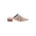 Journee Collection Mule/Clog: Tan Solid Shoes - Women's Size 10 - Pointed Toe
