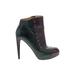 L.A.M.B. Ankle Boots: Green Solid Shoes - Women's Size 8 - Round Toe