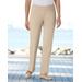 Blair Women's SlimSation® Straight-Leg Pants - Tan - 18W - Womens
