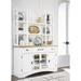 Signature Design by Ashley Ashbryn White/Natural Dining Hutch - 58" W x 11" D x 46" H