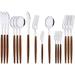 32-Piece Silverware Set with Cake Fork,