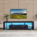 LED TV stand TV stand with storage Entertainment Center with drawer TV cabinet for Up to 75 inch for Gaming Living Room