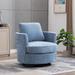 31.9"W Chenille Swivel Accent Barrel Chair, 360 Degree Leisure Arm Chair