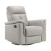 Monte Leather Match Swivel Glider Manual Reclining Chair