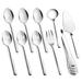 Large Hostess Serving Utensils Sets,Heavy Duty 18/10 Stainless Steel 10inch Serving Spoons,Serving Fork,Serving Tongs, Cake Pie