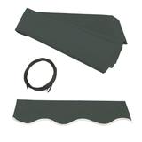 ALEKO Fabric Replacement for 16 x 10 feet Retractable Patio Awning Green