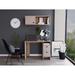 Khali Office Set, Two Shelves, Two Drawers, Wall Cabinet, Single Door Cabinet, -Light Oak / Taupe