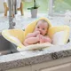 Baby bath mat can lie down fold newborn creative flower bath mat baby bath lotus safety cushion