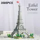 3585PCS Eiffel Tower Building Blocks World Famous Tower Model Street View Blocks Creative Desktop