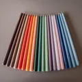 4pcs/set European Candy Colored Taper Candles Morandi Colored Long Rod Candle Gradient Candle