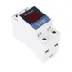 DIN Rail LED Digital Voltmeter Ammeter AC50-500V 220V 380V 1-63A 1-100A Panel Voltage Ammeter