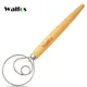 WALFOS Danish Dough Stainless Steel Danish Dough Whisk Baking Pastry Blender Egg Beater Tools for