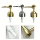 Gold Soap Pump Liquid Lotion Dispenser Head Nozzle Bathroom Liquid Soap Shampoo Dispenser