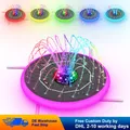 Color LED Solar Water Fountain Pool Pond Waterfall Fountain Garden Decoration Outdoor Bird Bath